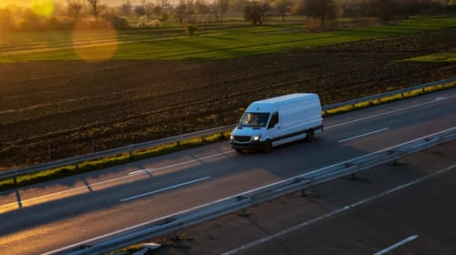 Cargo truck on highway illustrating carrier transport liability